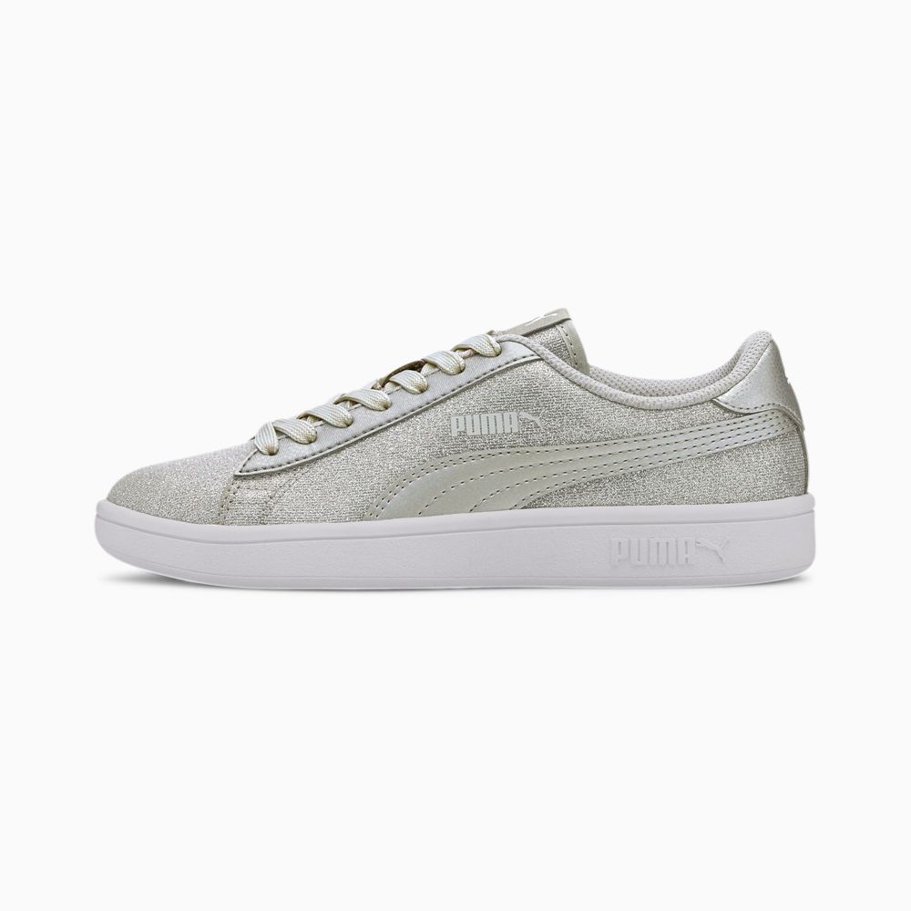 Puma Smash v2 Glitz Glam Lány Sportcipő - Titán ( Hungary - RSOQP5290 )